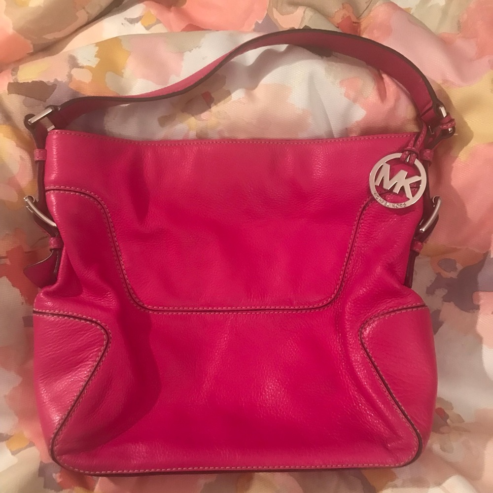 Michael Kors Pink Leather Satchel Purse